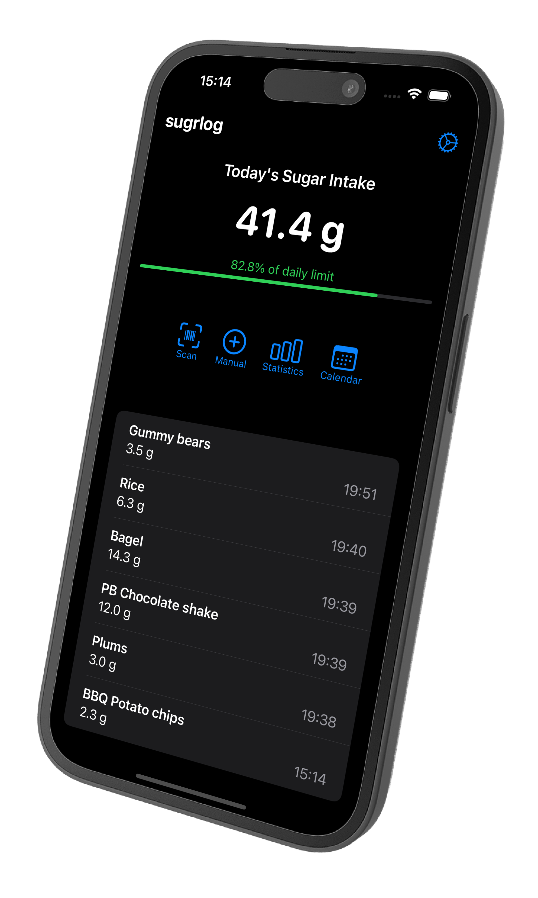 Sugrlog App Screenshot